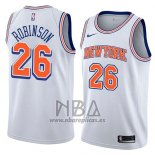 Camiseta New York Knicks Mitchell Robinson NO 26 Statement 2018 Blanco