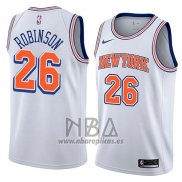 Camiseta New York Knicks Mitchell Robinson NO 26 Statement 2018 Blanco