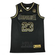 Camiseta North Carolina Tar Heels Michael Jordan NO 23 Negro