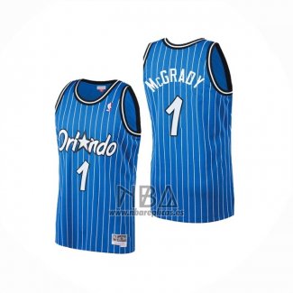 Camiseta Orlando Magic Tracy McGrady NO 1 Mitchell & Ness 2003-04 Azul