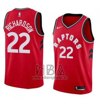 Camiseta Toronto Raptors Malachi Richardson NO 22 Icon 2017-18 Rojo