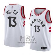 Camiseta Toronto Raptors Malcolm Miller NO 13 Association 2018 Blanco