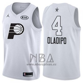 Camiseta All Star 2018 Indiana Pacers Victor Oladipo NO 4 Blanco