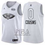 Camiseta All Star 2018 New Orleans Pelicans Demarcus Cousins NO 0 Blanco