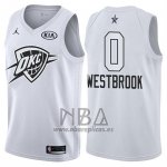 Camiseta All Star 2018 Oklahoma City Thunder Russell Westbrook NO 0 Blanco