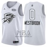 Camiseta All Star 2018 Oklahoma City Thunder Russell Westbrook NO 0 Blanco