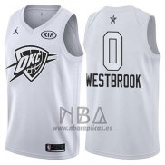 Camiseta All Star 2018 Oklahoma City Thunder Russell Westbrook NO 0 Blanco