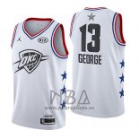 Camiseta All Star 2019 Oklahoma City Thunder Paul George NO 13 Blanco