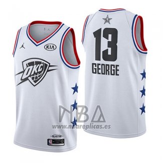 Camiseta All Star 2019 Oklahoma City Thunder Paul George NO 13 Blanco