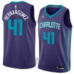 Camiseta Charlotte Hornets Willy Hernangomez NO 41 Statement 2018 Violet
