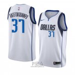 Camiseta Dallas Mavericks Kostas Antetokounmpo NO 37 Association 2018-19 Blanco