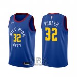 Camiseta Denver Nuggets Noah Vonleh NO 32 Statement Azul