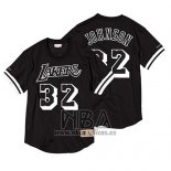Camiseta Manga Corta Los Angeles Lakers Magic Johnson NO 32 Negro