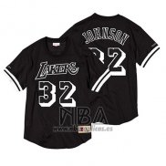 Camiseta Manga Corta Los Angeles Lakers Magic Johnson NO 32 Negro
