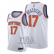Camiseta New York Knicks Iggy Brazdeikis NO 17 Association 2019-20 Blanco