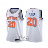 Camiseta New York Knicks Kevin Knox NO 20 Statement Blanco