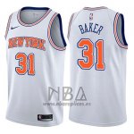 Camiseta New York Knicks Ron Baker NO 31 Statement 2017-18 Blanco