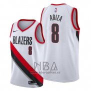 Camiseta Portland Trail Blazers Trevor Ariza NO 8 Association 2020 Blanco