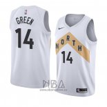 Camiseta Toronto Raptors Danny Green NO 14 Ciudad 2018 Blanco