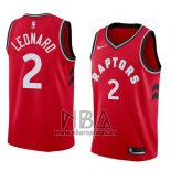 Camiseta Toronto Raptors Kawhi Leonard NO 2 Icon 2017-18 Rojo