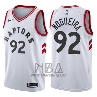Camiseta Toronto Raptors Lucas Nogueira NO 92 Association 2017-18 Blanco