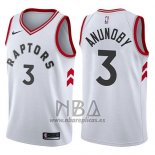 Camiseta Toronto Raptors Og Anunoby NO 3 Association 2017-18 Blanco