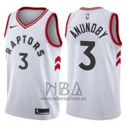 Camiseta Toronto Raptors Og Anunoby NO 3 Association 2017-18 Blanco