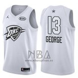 Camiseta All Star 2018 Oklahoma City Thunder Paul George NO 13 Blanco