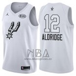 Camiseta All Star 2018 San Antonio Spurs Lamarcus Aldridge NO 12 Blanco