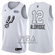 Camiseta All Star 2018 San Antonio Spurs Lamarcus Aldridge NO 12 Blanco