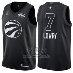 Camiseta All Star 2018 Toronto Raptors Kyle Lowry NO 7 Negro