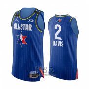 Camiseta All Star 2020 Los Angeles Lakers Anthony Davis NO 2 Autentico Azul