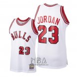Camiseta Chicago Bulls Michael Jordan NO 23 Hardwood Classics 1984-85 Blanco