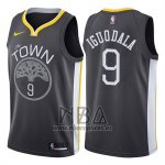 Camiseta Golden State Warriors Andre Iguodala NO 9 Statement 2017-18 Negro