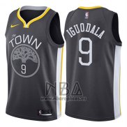 Camiseta Golden State Warriors Andre Iguodala NO 9 Statement 2017-18 Negro