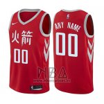 Camiseta Houston Rockets Personalizada Ciudad 2017-18 Rojo