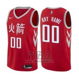 Camiseta Houston Rockets Personalizada Ciudad 2017-18 Rojo