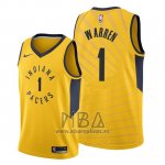 Camiseta Indiana Pacers T.j. Warren NO 1 Statement Oro