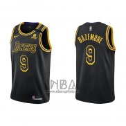Camiseta Los Angeles Lakers Kent Bazemore NO 9 Mamba 2021-22 Negro