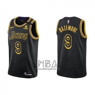 Camiseta Los Angeles Lakers Kent Bazemore NO 9 Mamba 2021-22 Negro