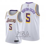 Camiseta Los Angeles Lakers Talen Horton-Tucker NO 5 Association 2019-20 Blanco