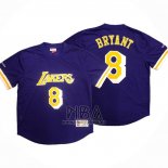 Camiseta Manga Corta Los Angeles Lakers Kobe Bryant NO 8 Violeta