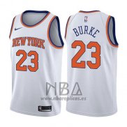 Camiseta New York Knicks Trey Burke NO 23 Association 2017-18 Blanco