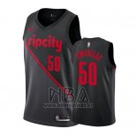 Camiseta Portland Trail Blazers Caleb Swanigan NO 50 Ciudad 2019 Negro
