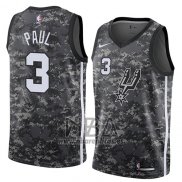 Camiseta San Antonio Spurs Brandon Paul NO 3 Ciudad 2018 Gris