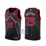 Camiseta Toronto Raptors Chris Boucher NO 25 Statement 2020-21 Negro