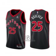 Camiseta Toronto Raptors Chris Boucher NO 25 Statement 2020-21 Negro