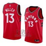 Camiseta Toronto Raptors Malcolm Miller NO 13 Icon 2018 Rojo