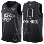 Camiseta All Star 2018 Oklahoma City Thunder Russell Westbrook NO 0 Negro