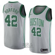 Camiseta Boston Celtics Al Horford NO 42 Ciudad 2018 Gris